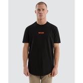 NXP.WRK - Frontman Dual Curved Tee - Black/Orange | NPWTS05-BKOG